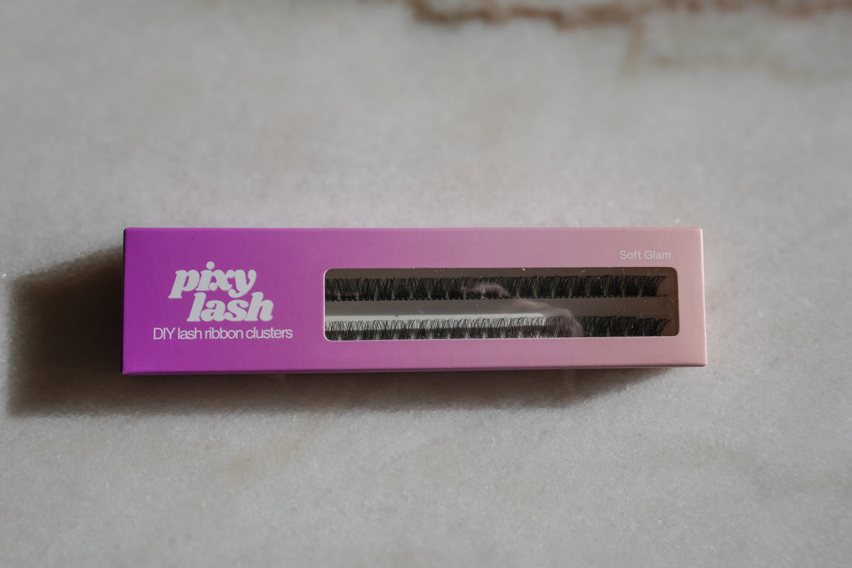Soft glam lash clusters